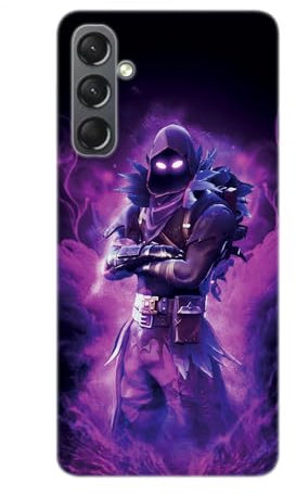 SUPER FABRIQUE Transparente Schutzhülle für Samsung Galaxy, bedruckt in Frankreich, Videospiele, Fortnite Thema – Galaxy A15
