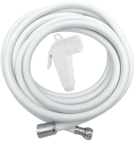 Shop SoftAir Kit douche à levier et tuyau de différentes tailles pour bateau, camping-car, nautique, bateaux (douche blanche tube 2,5 mt)