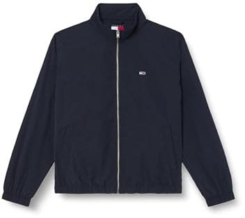 Tommy Jeans Men’s Essential Stand Collar Windbreaker, Blue (Dark Night Navy), XL