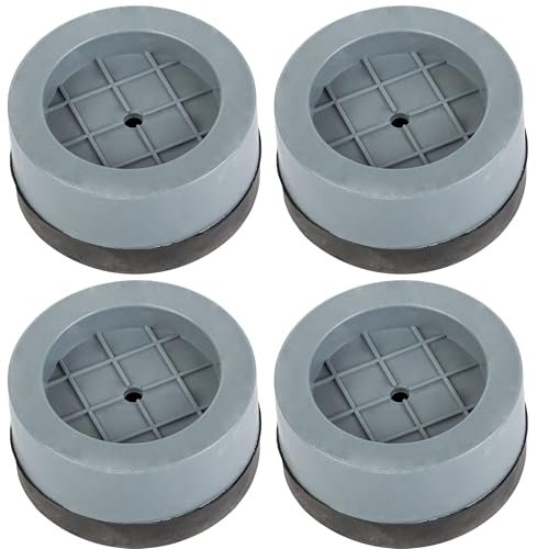 PARENCE.- Set de 4 almohadillas antivibratorias para lavadora y lavavajillas/Reducción de ruido y vibraciones en tus electrodomésticos - 6x3cm