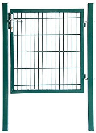 Home Deluxe - Gartentor PORTARIUS - Farbe: Grün, Höhe 160 cm - inkl. Griff, Schloss und Schlüssel I Gartenpforte Einfahrtstor Hoftür