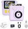 Riosin Kids Instant Print Camera, Kids Camera for Boys Girls with 32GB Card, 3 Rolls Print Paper, 1080P HD Digital Video Cameras, Christmas Birthday Gifts Toys for 3-12 Years Old Kid (Purple)