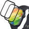 YMHML Protector de Pantalla para Apple Watch Series 9/8/7 45mm, Cristal Templado 3D Cobertura Completa, Vidrio Templado Anti Arañazos, Sin Burbujas, Dureza 9H, HD Protección Film - 2 Piezas