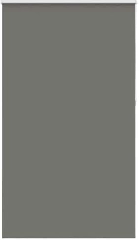 vidaXL Verdunkelungsrollo Grau 135x210cm Stoffbreite 131,6cm Polyester, Rollo, Klemmfix, Thermorollo, Verdunklungsrollo, Klemmrollo, Fensterrollo