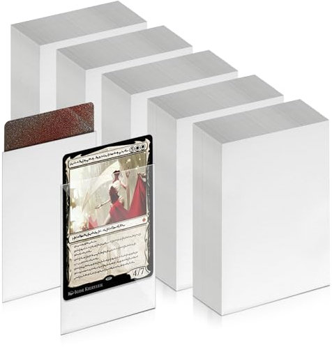 Mexgcom 500 Stück Kartenhüllen，66 x 91 MM Sammelkartenhüllen, Perfekt Passende Innenhüllen, Kompatibel Mit MTG, Trading Cards, Sports Cards, Baseball und Fußballkarten (WHITE)