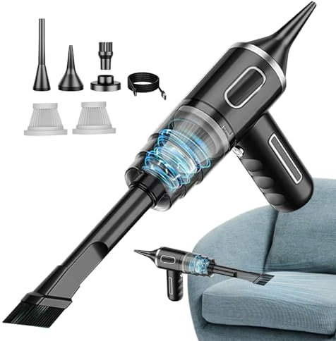 Souffleur d'air électrique Portable - Nettoyeur sans Fil Multifonction avec Batterie Longue durée | Duster Puissant dépoussiérage Efficace Votre Ordinateur, Voiture et appareils électroniques
