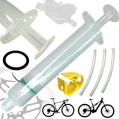 F26 Fahrrad Scheibenbremsen Entlüftungsspritze 40 ml, Mineralöl & DOT | Für Werkstatt, MTB, City, Road, Gravel und Motorradkupplung