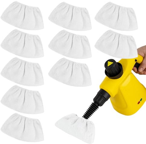 10-Pack Microfiber Cloths for Handheld Steam Cleaner, Compatible with Bissell Steam Shot, Comforday, PurSteam, Wagner Spraytech, Washable and Reusable, Perfect Steam Cleaner Accessories