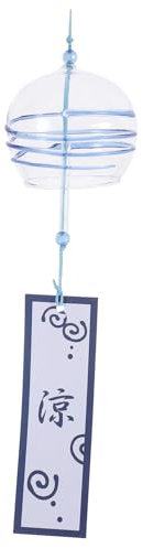 VICASKY Transparente Handgefertigte Glas-windglocke Dekoratives Windspiel Für Garten Und Zuhause Zarte Hänge-dekoration Mit Romantischer Atmosphäre Einfach Zu Montieren Kompakte Vielseitig