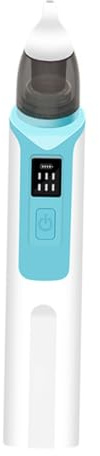 Automatischer Elektrischer Nasenreiniger für Babys, 500mah Blau | Einstellbare Saugleistung, ein Knopf Bedienung, Sicher für Neugeborene, Zwei Aufsätze