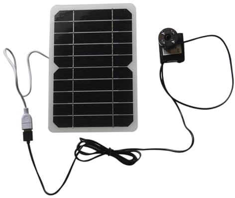 Uqezagpa Outdoor Solar Fountains 5W Panel 6 Nozzle Option Easy Setups for Garden Pool Decoration and Aeration Solar Fountains Pumps