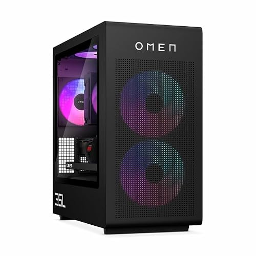 HP OMEN by Desktop Gaming 35L GT16-1001nl, AMD Ryzen™ 9 9900X3D, 64 GB DDR5, SSD 1 TB, NVIDIA GeForce RTX 5080, Windows 11 Home, Nero (Ricondizionato)