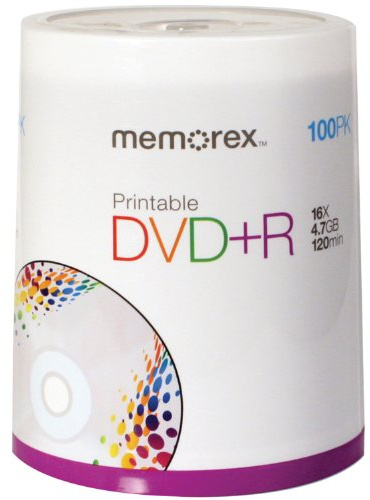 Memorex DVD Plus R 16 x 4,7 GB 100 Stück