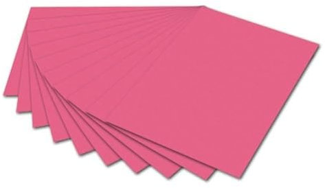 folia 6129 - Fotokarton Altrosa, 50 x 70 cm, 300 g/qm, 10 Bogen - zum Basteln und kreativen Gestalten von Karten, Fensterbildern und für Scrapbooking