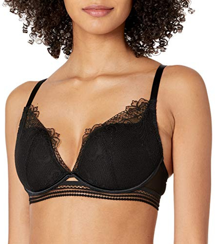 Maidenform Womens Comfort Devotion Underwire Bra, Full Coverage Convertible T-shirt Bras, Black, 34D US