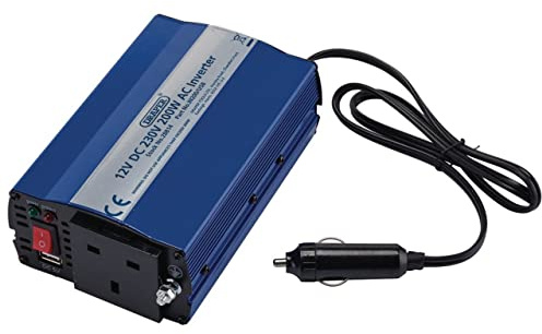 Draper 28814 DC-AC Inverter, 12 V, 200 W