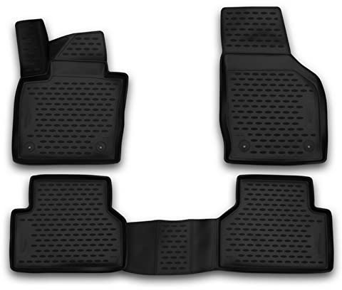 AD Tuning Gummi Fußmatten Set für Audi Q3 8U 2011-2018, fahrzeugspezifische Auto Fussmatten, 4-teilig, passgenaue Gummimatten