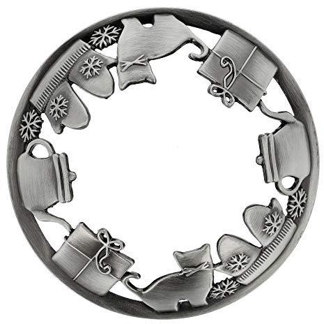 EXCLUSIVE Candle Topper/JAR Topper LID Favorite Things Brushed Silver