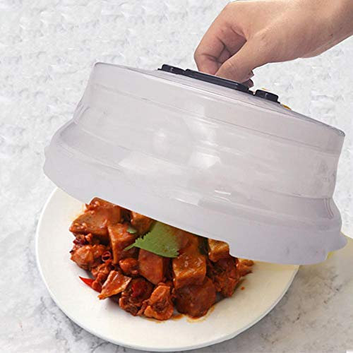 Mikrowellenhaube Mikrowellen Abdeckung, Falten Spritzschutz Deckel ideal als Abdeckhaube Spritzschutz Deckel Teller Haube für die Mikrowelle 30 cm