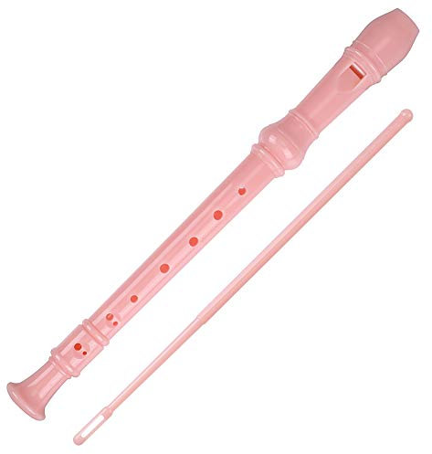 Flautas Dulces Soprano Grabadora de Soprano Estilo Alemán Clave de C 8 Agujeros Contrapunto Soprano con Varita de limpieza para niños principiantes