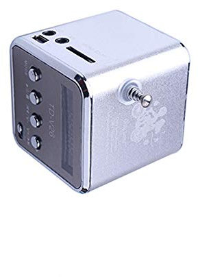 Radio FM numérique, Riloer mini haut parleur portable sans fil lecteur de musique MP3 pour la pêche voyage camping vélo avec port USB/fente TF/interface 3,5 mm