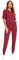 Irevial Sportivo Donna Completo, Completi Sportivi Donna Due Pezzi, Tuta Donna Sportiva Estiva, Maniche Corte e Pantaloni con Coulisse e Tasca, Tuta Donna Ginnastica per Jogging, Casa, Vino Rosso, S