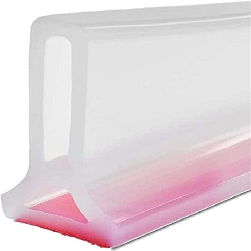 DYHYUH Selbstklebende Duschdichtung Duschkabinen Dichtung, Dusche Wasserstop Wasserdichter Streifen, Silikondichtung für Nass-Und Trockentrennung für Küche, Badezimmer (250cm,Transparent)