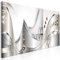 decomonkey Bilder Abstrakt 120x40 cm 1 Teilig Leinwandbilder Bild auf Leinwand Vlies Wandbild Kunstdruck Wanddeko Wand Wohnzimmer Wanddekoration Deko Diamanten Ornament