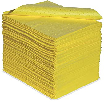 DENSORB Chemikalienbindemittel Vlies Matten, Economy Single, light, 40 x 50 cm, 200 Stück