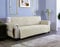 sevi's Sofa überzug 2 Sitzer - Sofabezug Wasserdicht Kratzfest - Couch Überzug Reversibel Fleckenresistent - Sofa Cover für Katzen und Hunden - Weiße Creme
