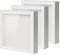 Muzilife Shadow Box Bilderrahmen mit Leinenplatte, tiefes Holzglas, fertig zum Aufhängen, Erinnerungsbox, Babysport-Erinnerungsstücke, Anstecknadeln, Auszeichnungen, Medaillen, 3 Stück, 25.4x25.4 cm)