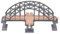 PATKAW Holzeisenbahn Zugbrücken Holzeisenbahngleis Spielzeugbogen Eisenbahnbrücke Zugzubehör Für Kinder Kognitives Spielzeug Frühes Lernspielzeug Eisenbahn Zubehör