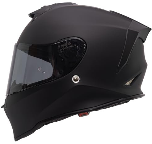 MIDA MV-151 Full Face ACU Gold ECE 2206 Motorcycle Motorbike Helmet with Clear and Dark Visors (2XL)
