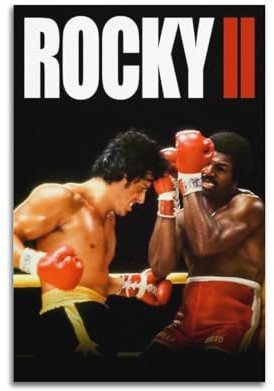 VZRSQZK Rocky 2 Filmposter, dekoratives Gemälde, Leinwand-Wandposter und Kunstdruck, modernes Familienschlafzimmer-Dekor-Poster, 30 x 45 cm