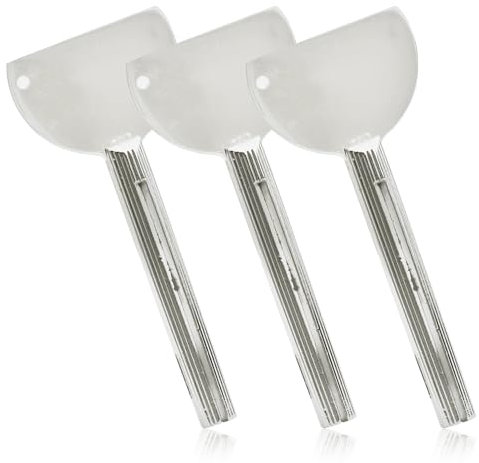 Luckious 3 Pieces Tube Squeezer - Stainless Steel Tube Squeezer, Metal Toothpaste Squeezer, Tube Roller for Saving Toothpaste, Creams, Paint, Ointment - No More Mess and Waste