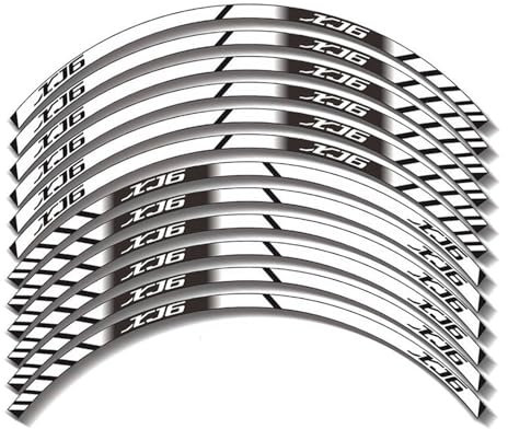 ScmYk Motorrad Aufkleber Motorrad Aufkleber Rad Für Y&AMAHA Für XJ6 12 Felgen Aufkleber Stücke Rad Aufkleber Felgenaufkleber (Color : 3)