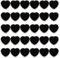 PYJLBX Fridge Magnets, 30 Pcs Strong Magnet Small Magnets - Medium, Plastic, Heart Shape - Black, Heavy Duty, Cute Magnets for Whiteboard Fridge Crafts Notice Board