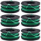 Rasentrimmer-Spule für Black Decker GL701 GL710 GL716 GL720 GL741 Rasentrimmer Elektro-Rasentrimmer (6 Stück)