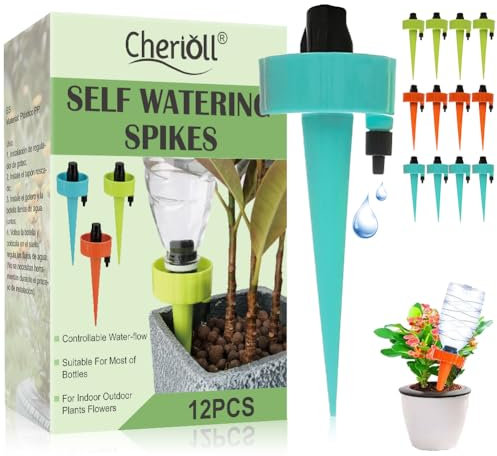 Riego Por Goteo Automático Kit, Dispensador Agua Plantas, 12 Piezas Sistema De Riego Para Macetas, Piezas Riego Por Goteo Para Macetas Ajustable, Ajustable Dispositivo De Riego, Lenta Sistema De Riego