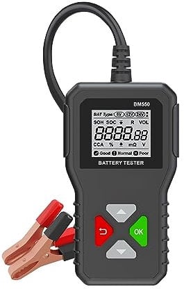 nmbhus Tester Batteria Auto 6V 12V 24V 100 A 2000 CCA Analizzatore Batteria 12 Volt Strumenti Batteria Rilevamento Sistema Batteria