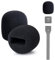 YOUSHARES 2PCS Popschutz für Rode Wireless GO I und II/PRO - Geeignet für Interview Go Handheld-Adapter Mic Pop Filter Schaumstoff Windschutz Kompatibel mit Wireless GO 1/2, Ersatz-Rode Pop-Filter