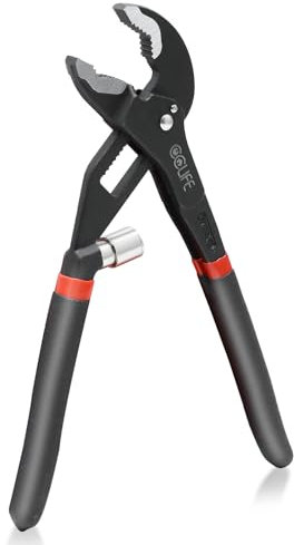 CCLIFE Pinza Pappagallo 175 mm in Acciaio Cr-V con Regolazione a Cricchetto Chiave Pappagallo Pinze Regolabili per Tubi e Dadi