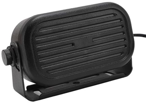 Rechteckiger Externer Autolautsprecher für Amateurfunk oder CB & Scanner, 5 W, für IC-2730 ID-5100 ID-4100 IC-7100 IC-718 IC-2300H, Schwarz