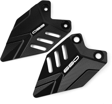 CXEPI Motorrad Hinten Fußrasten Fußrasten Fersenschutz Platte Schutz für Z650 Z 650 N-inja-650 2017 2018 2019 2020 2021 2022 2023 2024 2025