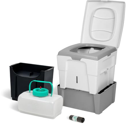 TROBOLO WandaGO Composting Toilet, Portable Outdoor Camping Toilet, Urine Diverting Dry Toilet With Height Adjustment