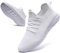 KTVHYW Turnschuhe Sportschuhe Damen Sneaker Leichte Laufschuhe Atmungsaktiv Sommer Schuhe Hallenschuhe Freizeitschuhe Running Tennis Walkingschuhe Straßenlaufschuhe Fitness Jogging Weiß 40