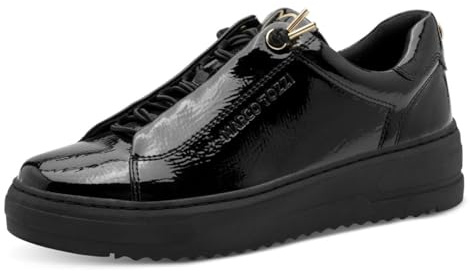 Marco Tozzi Damen Sneaker weiches Feel Me Wechselfußbett weiches Innenfutter Vegan Schnürer