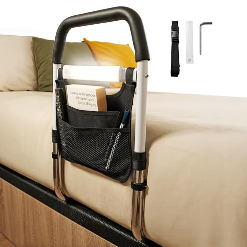 Arcanix Barandilla Cama Adulto - Barandilla Cama Adultos Barrera Cama Adultos, Asidero Cama Ayuda para Levantarse de la Cama Barrera Seguridad Cama Adultos Baranda Cama Adulto Barra Cama Adultos