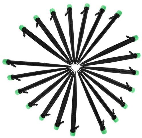 Milisten 50stücke Tropfbewässerungsteile Erdspieße Mit Verstellbaren Köpfen Geeignet Für Töpfe Kübel Bodendecker Und Landschaftsgärten