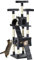 PawHut Cat Tree for Indoor Cats, 173 cm Cat Tower Scratching Post, Tall Climbing Tower, Activity Centre House, Charcoal Grey